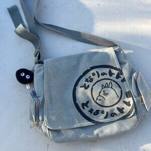 My Totoro Canvas Shoulder Bags Large Satchels Leisure Crossbody Bag